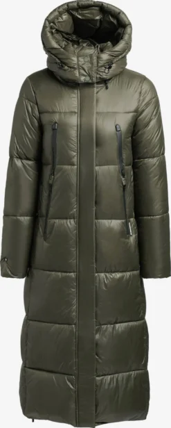 Khujo Wintermantels Wintermantel Melona Dames Kaki