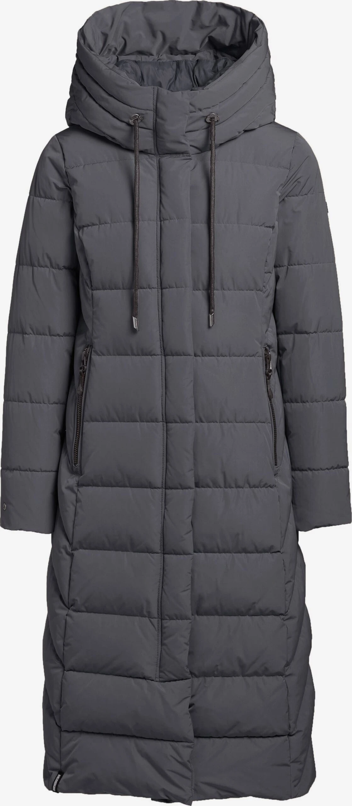 Khujo Wintermantels Wintermantel Gamber Dames Antraciet 1 Khujo Wintermantels Wintermantel Gamber Dames Antraciet