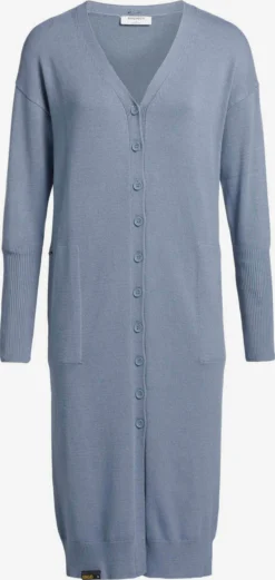 Khujo Vesten Gebreid Vest Elina Dames Blauw