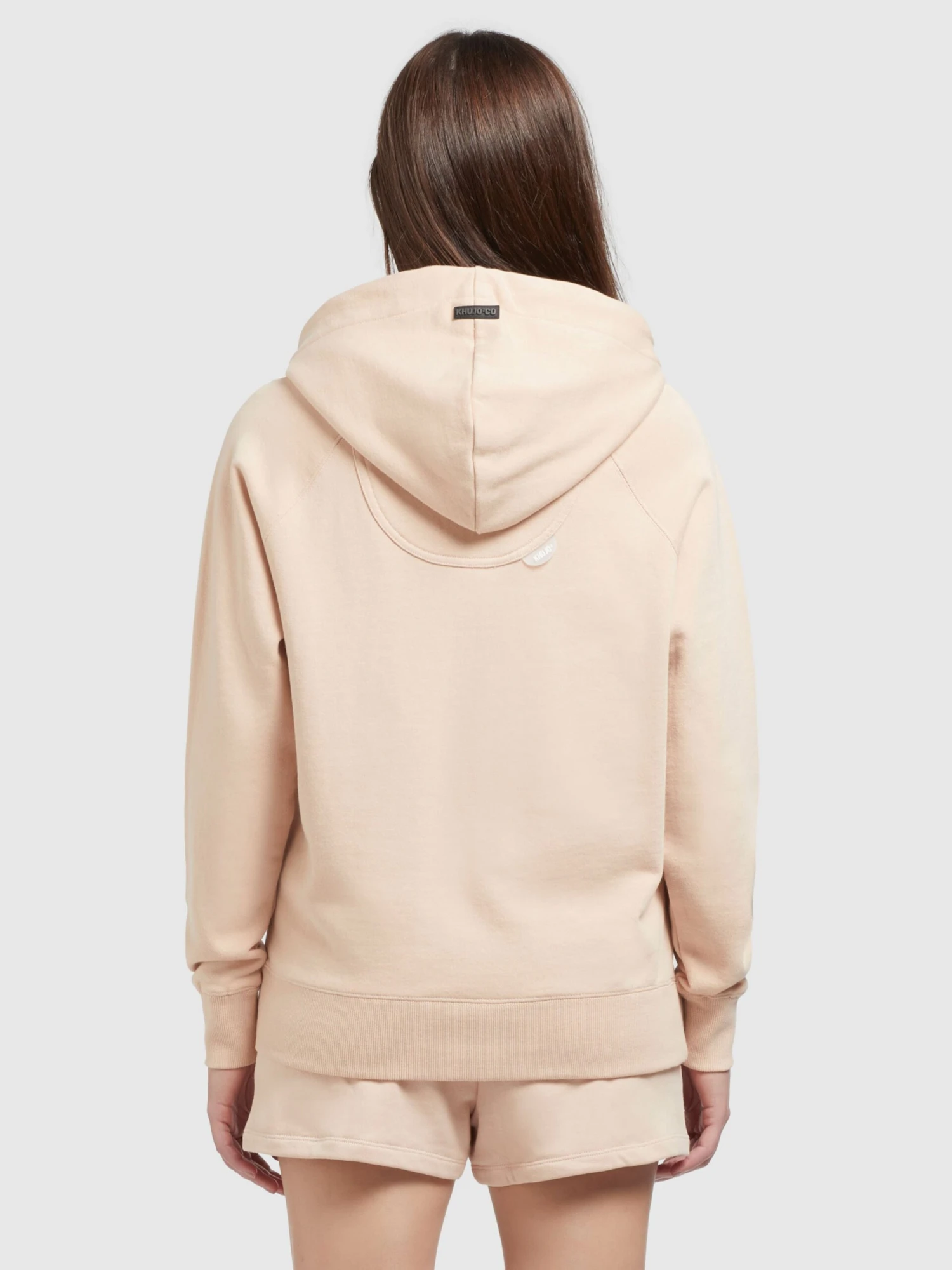 Khujo Hoodies Sweatshirt Odette Dames Oranje / Abrikoos 4 Khujo Hoodies Sweatshirt Odette Dames Oranje / Abrikoos - Image 4