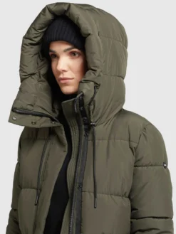 Khujo Winterjassen Winterjas Leviani Dames Donkergroen -Kleding Verkoop baf97a47a82a45260687ef2098005fa4 scaled