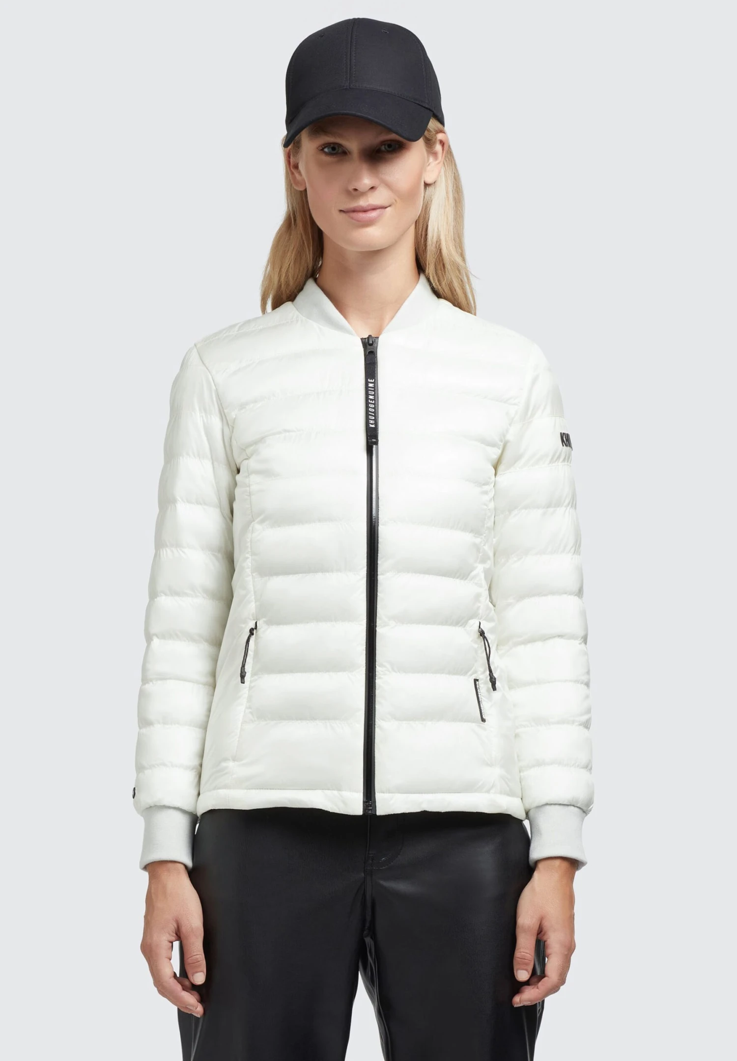 Khujo Maude Shiny - Bomberjacks - Cremeweiß 1 Khujo Maude Shiny - Bomberjacks - Cremeweiß