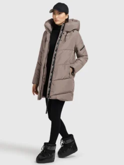 Khujo Winterjassen Winterjas Jordis 4 Dames Taupe -Kleding Verkoop d0e47a8f6004130883fab70de3afd4bd scaled