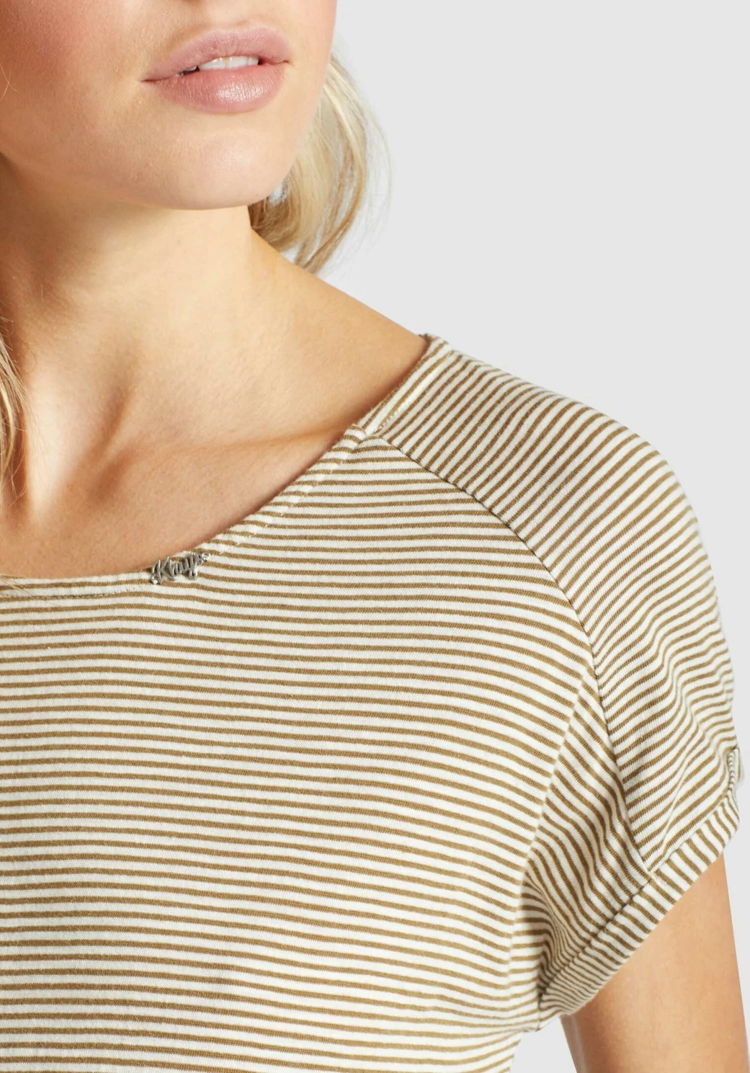 Khujo Jerseyjurken Jurk ANNEMARIE Dames Beige / Wit 8 Khujo Jerseyjurken Jurk ANNEMARIE Dames Beige / Wit - Image 8