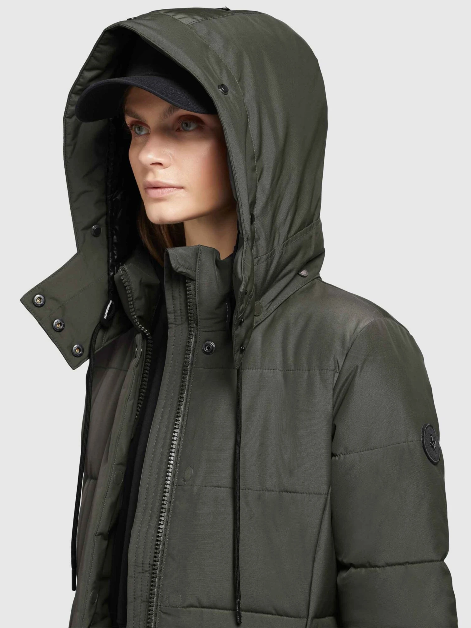 Khujo Wintermantels Wintermantel Cliv Dames Donkergroen 7 Khujo Wintermantels Wintermantel Cliv Dames Donkergroen - Image 7