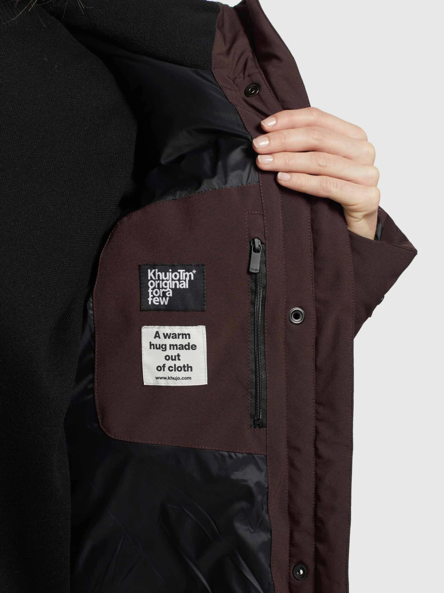 Khujo Wintermantels Wintermantel Dakota Dames Wijnrood 8 Khujo Wintermantels Wintermantel Dakota Dames Wijnrood - Image 8