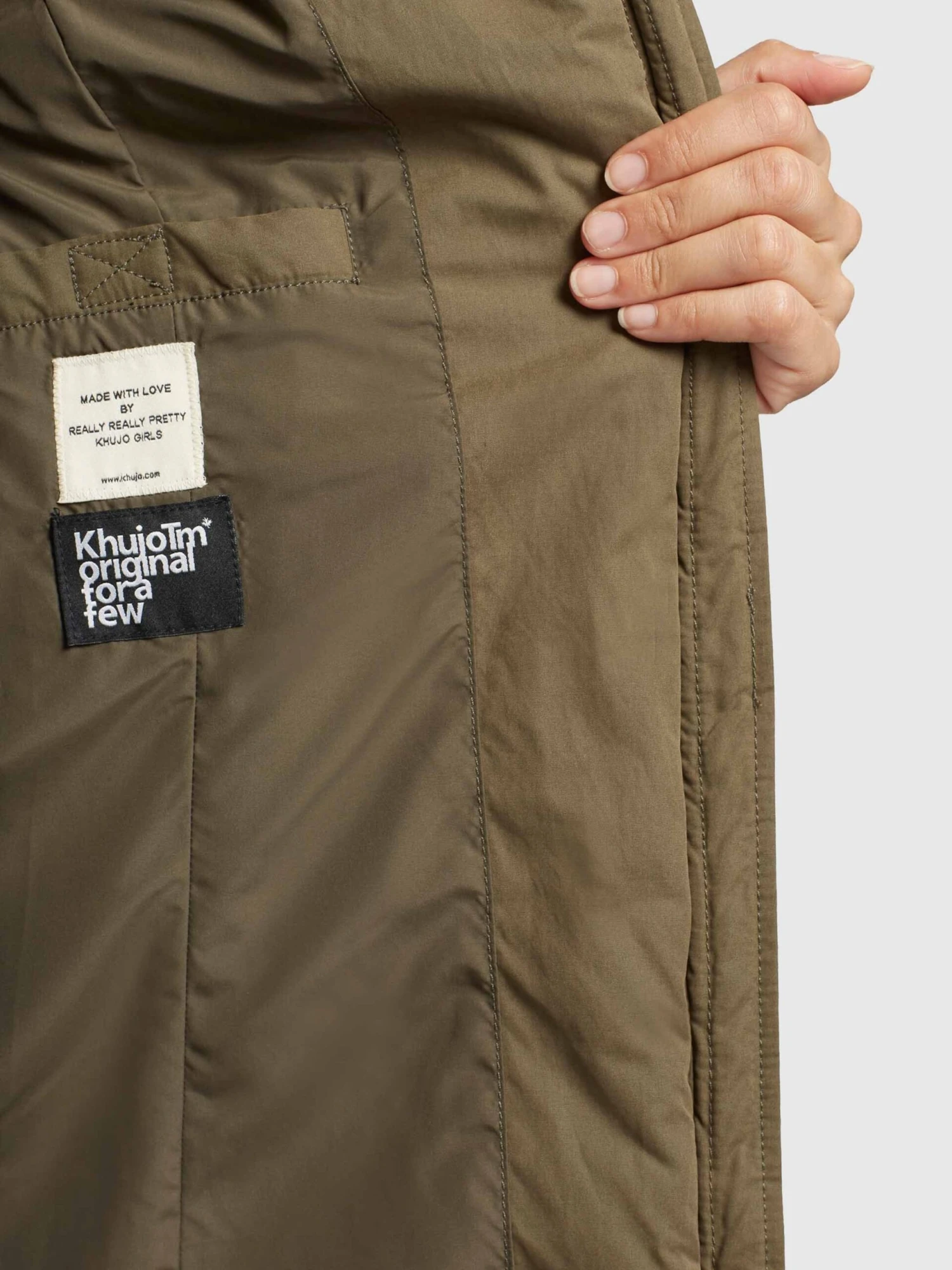 Khujo Winterjassen Winterjas Aibay Dames Kaki 8 Khujo Winterjassen Winterjas Aibay Dames Kaki - Image 8