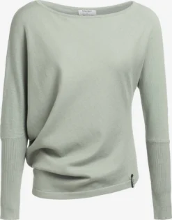 Khujo Fijngebreide Truien Trui Shea Dames Mintgroen