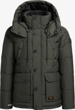 Khujo Winterjassen Winterjas Primero Heren Kaki