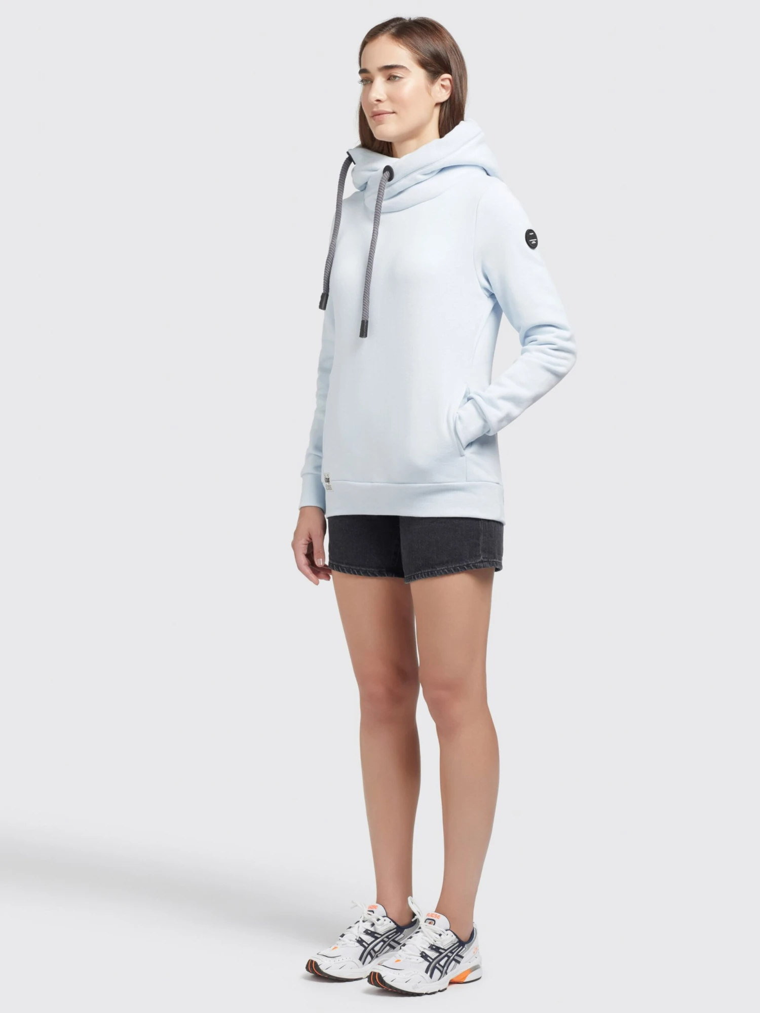 Khujo Hoodies Sweatshirt Karima Dames Lichtblauw 6 Khujo Hoodies Sweatshirt Karima Dames Lichtblauw - Image 6