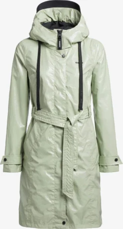 Khujo Regenmantels Tussenmantel Alecia Dames Pastelgroen