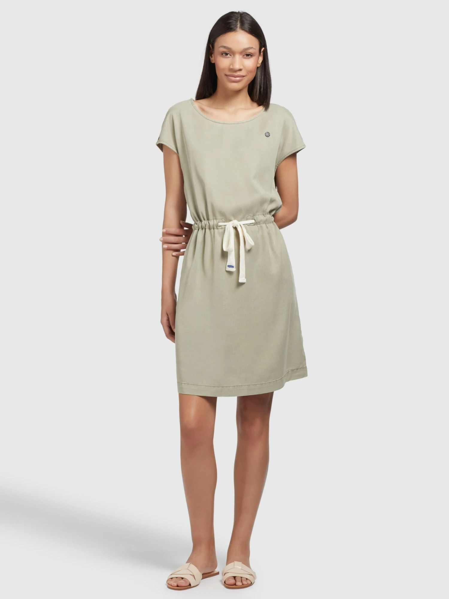 Khujo Zomerjurken Zomerjurk HEDIYE Dames Olijfgroen 3 Khujo Zomerjurken Zomerjurk HEDIYE Dames Olijfgroen - Image 3