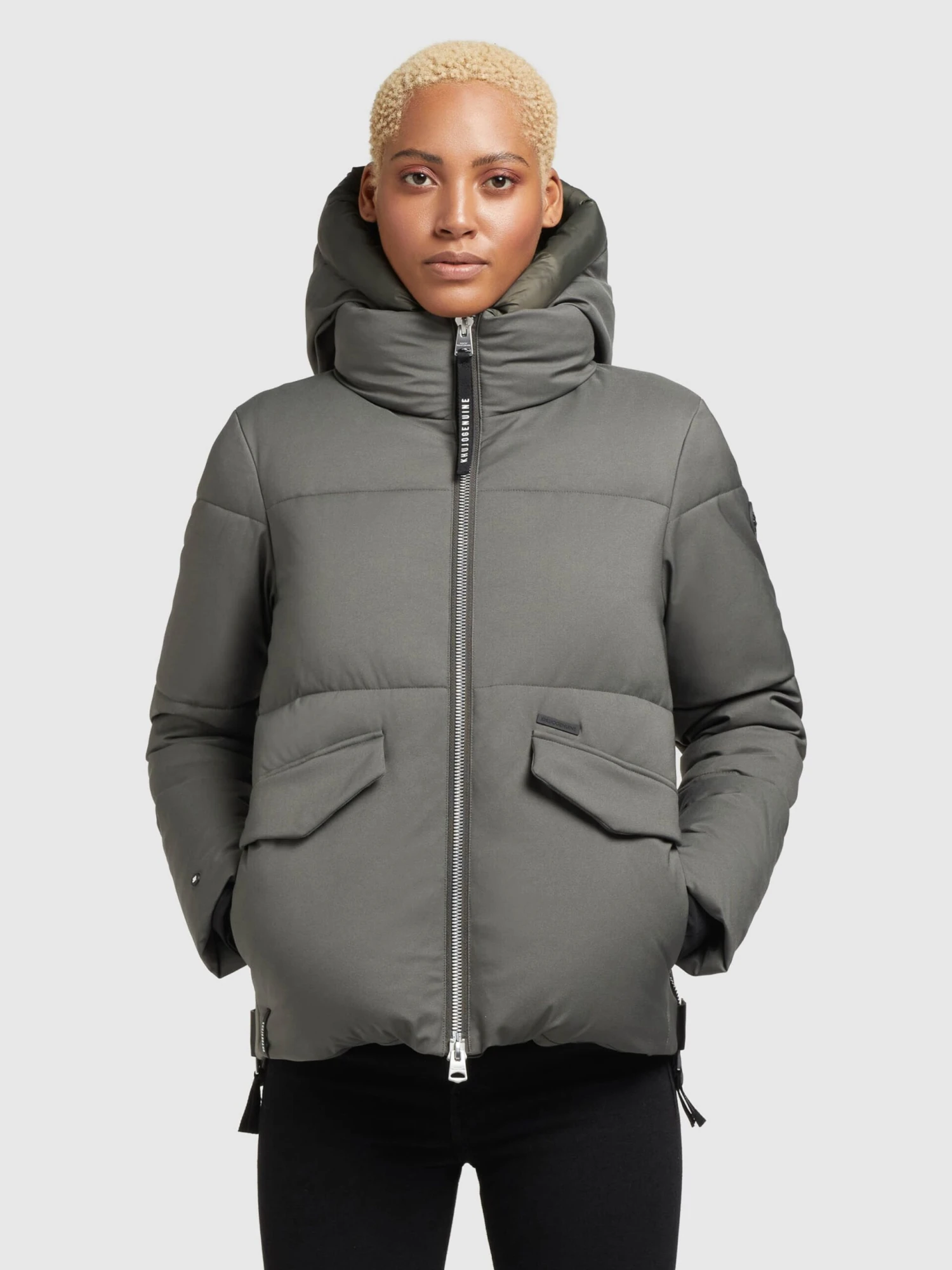 Khujo Winterjassen Winterjas Japura 2 Dames Kaki 2 Khujo Winterjassen Winterjas Japura 2 Dames Kaki - Image 2