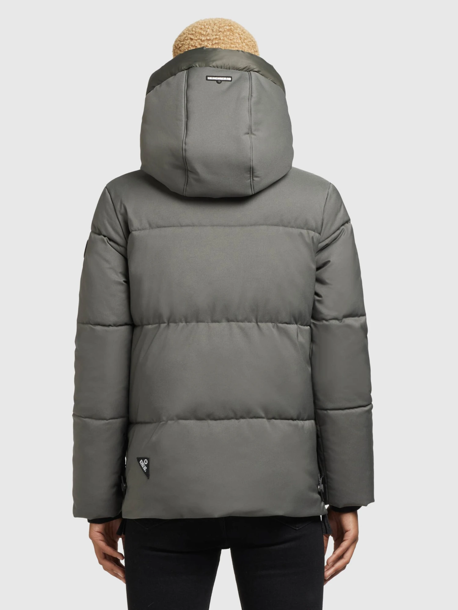 Khujo Winterjassen Winterjas Japura 2 Dames Kaki 4 Khujo Winterjassen Winterjas Japura 2 Dames Kaki - Image 4