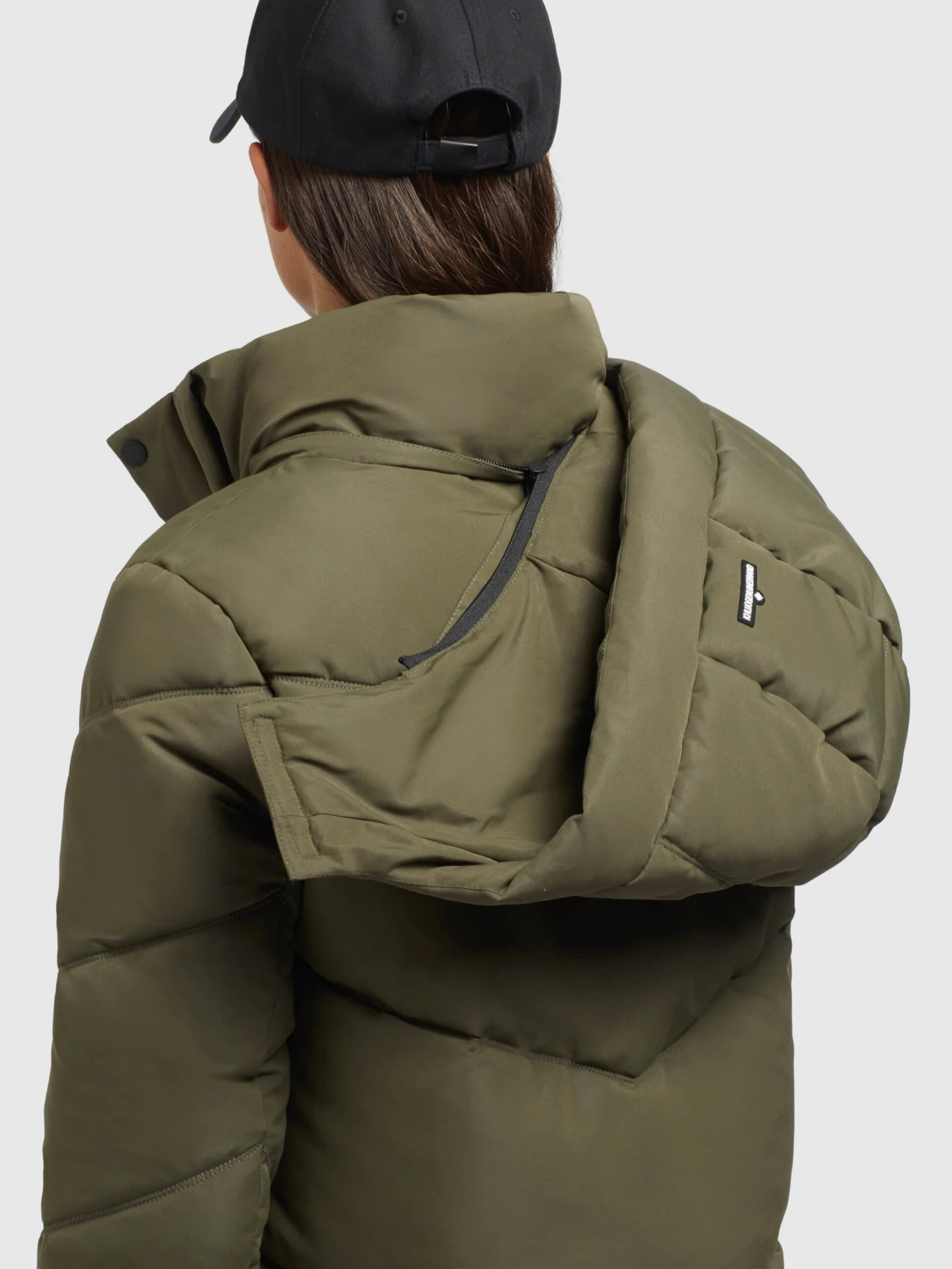 Khujo Wintermantels Wintermantel TORINO3 Dames Kaki 2 Khujo Wintermantels Wintermantel TORINO3 Dames Kaki - Image 2