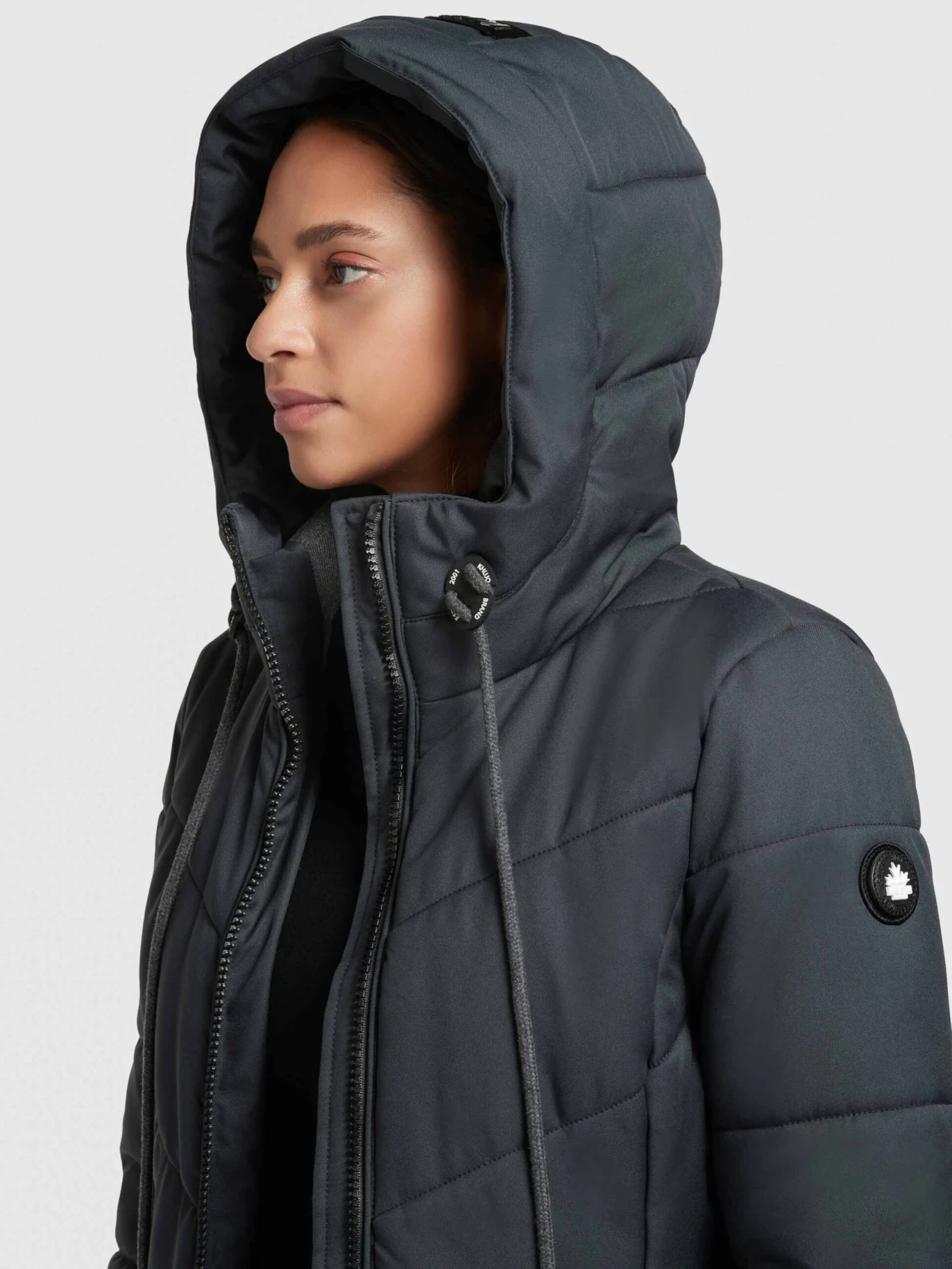 Khujo Wintermantels Wintermantel Aribay Dames Nachtblauw 7 Khujo Wintermantels Wintermantel Aribay Dames Nachtblauw - Image 7