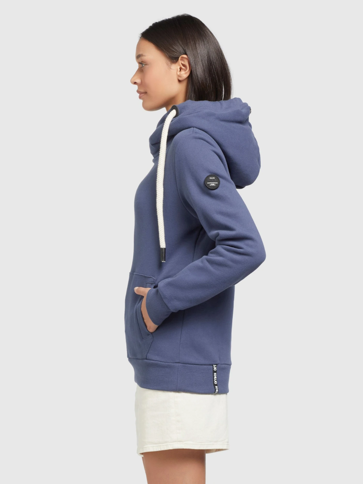 Khujo Hoodies Sweatshirt Rhabea Dames Blauw 5 Khujo Hoodies Sweatshirt Rhabea Dames Blauw - Image 5